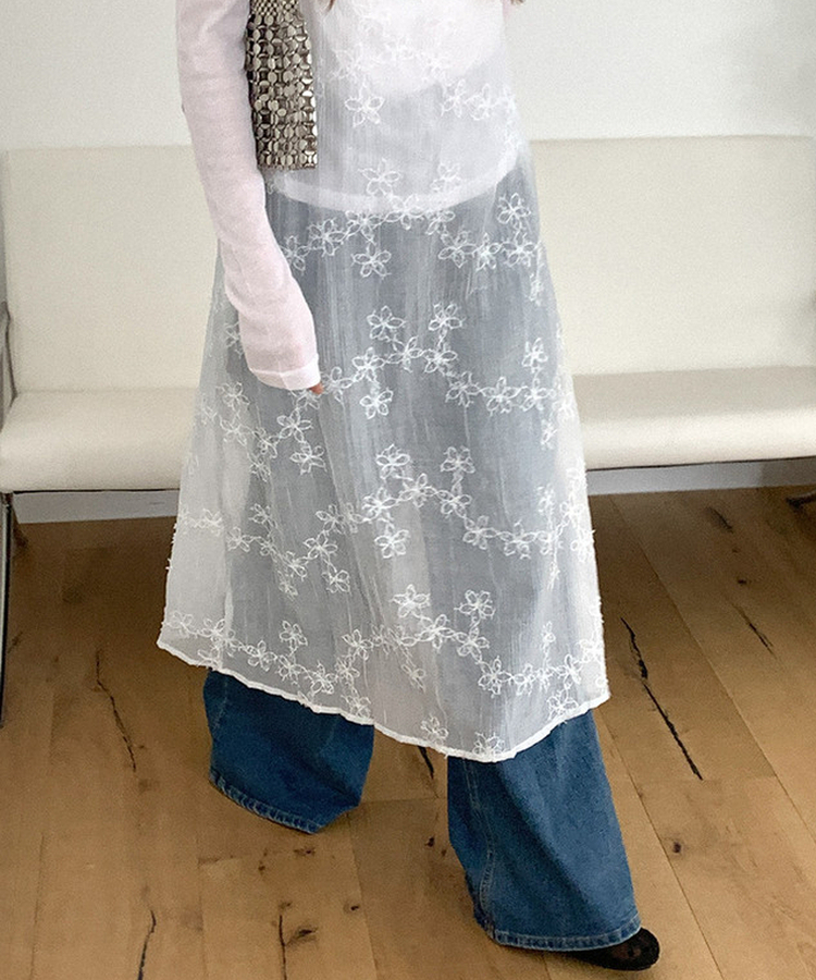 メッシュドットフラットシューズ DOTTED