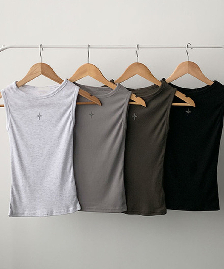 ラウンドネックキャミソール