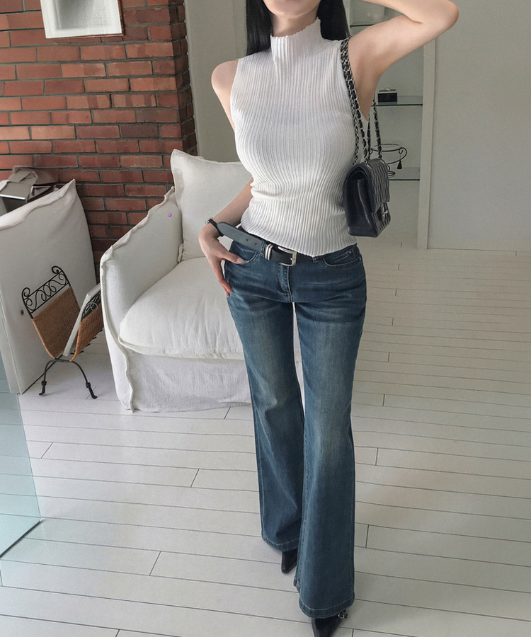 ヴィンテージブーツカットデニムパンツ｜デニム｜韓国ファッション通販 