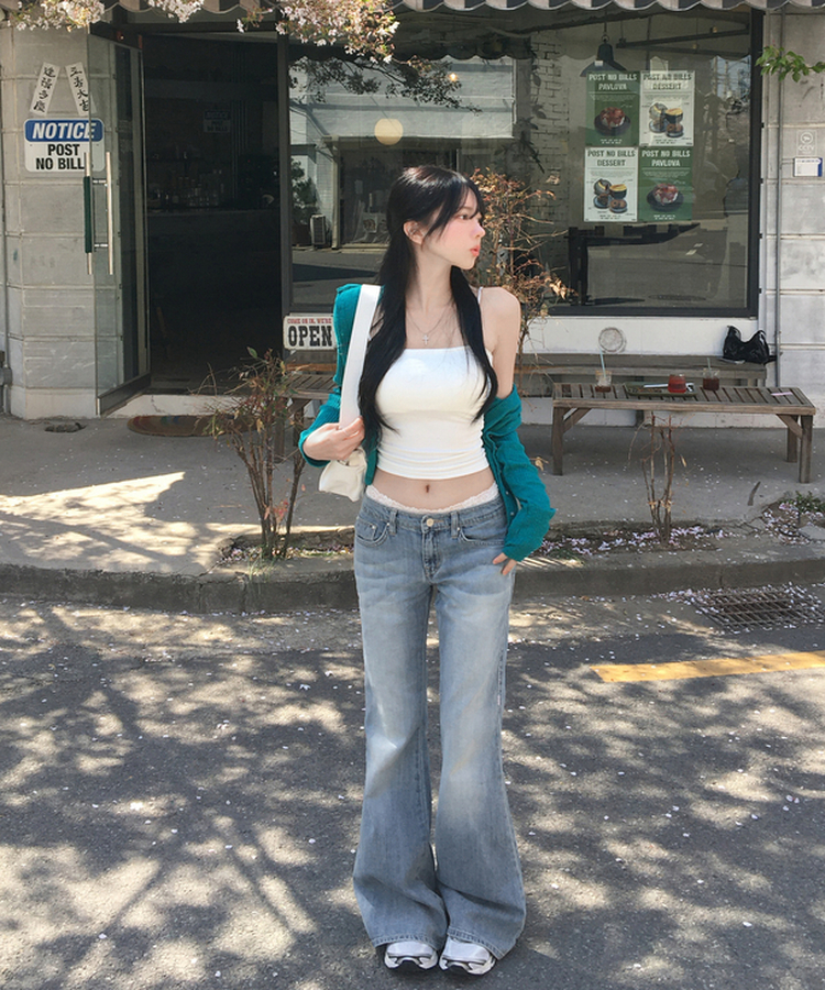 헨드 버클 스퀘어 숄더백 아이보리