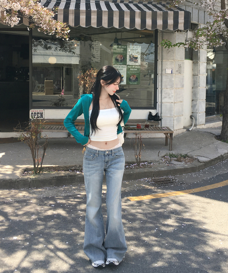 헨드 버클 스퀘어 숄더백 아이보리