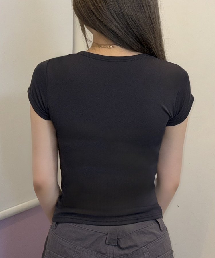 スリム半袖Tシャツ CHARCOAL