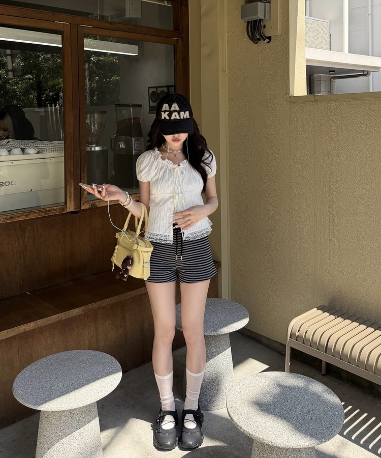 ストライプトレーニングショートパンツ｜ショートパンツ｜韓国