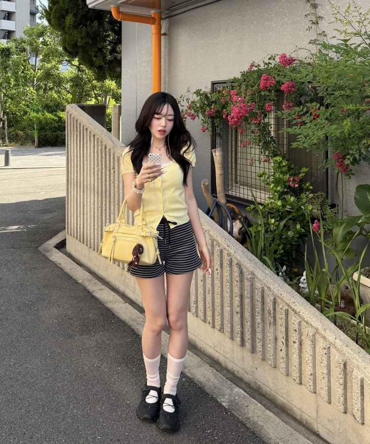 스트라이프 트레이닝 숏팬츠 블랙