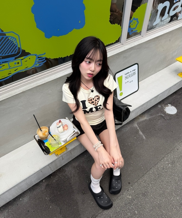 ラブミー半袖スリムTシャツ｜半袖Tシャツ｜韓国ファッション通販 SONA