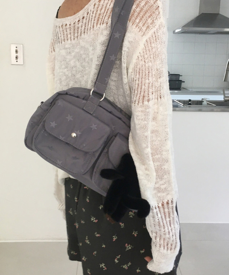 スターボストンバッグ BLUE GRAY
