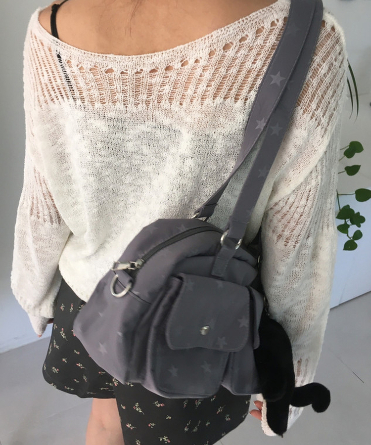 スターボストンバッグ BLUE GRAY