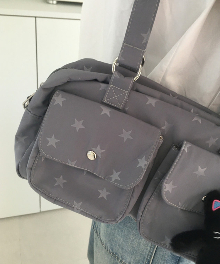 スターボストンバッグ BLUE GRAY