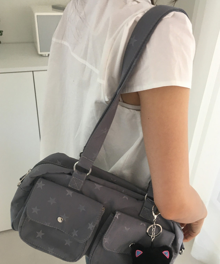スターボストンバッグ BLUE GRAY
