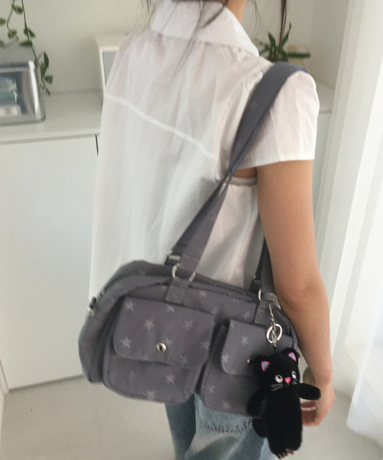 スターボストンバッグ BLUE GRAY