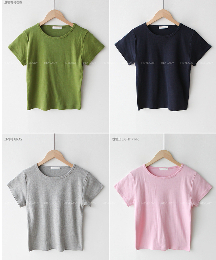 コットン半袖Tシャツ(8color)