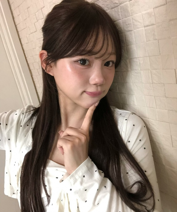【SET】도트 플레어 나시 +가디건 화이트