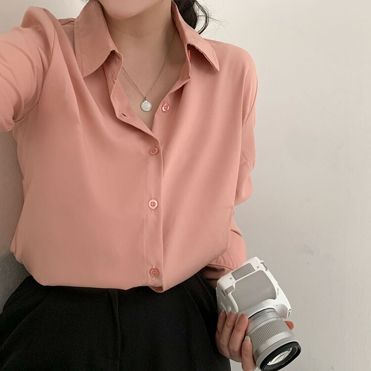 全12色ベーシックシャツ PEACH