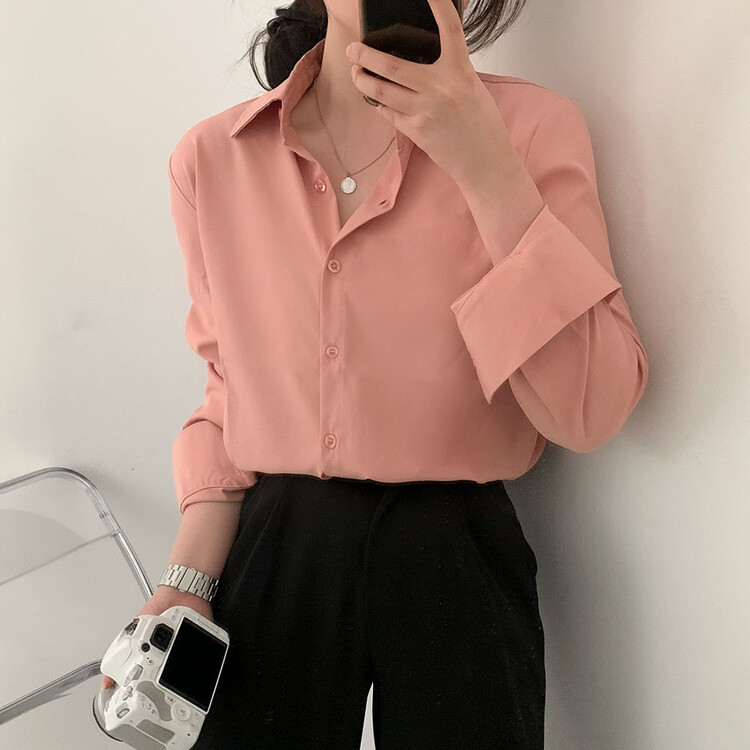 全12色ベーシックシャツ PEACH