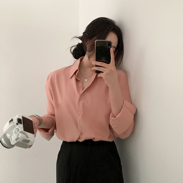 全12色ベーシックシャツ PEACH