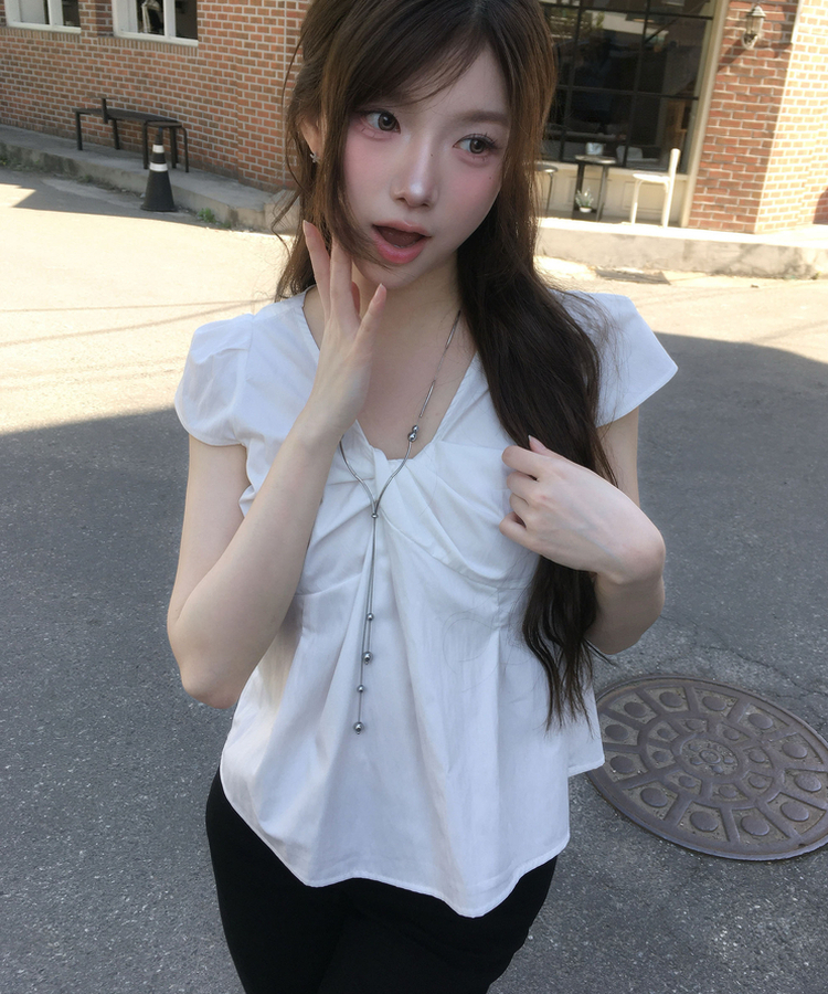 ベーシックカプリコットンパンツ BLACK