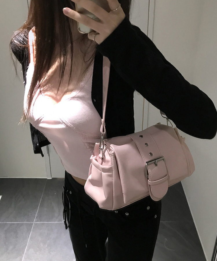 バックルクロス＆ショルダー2WAYバッグ LIGHT PINK
