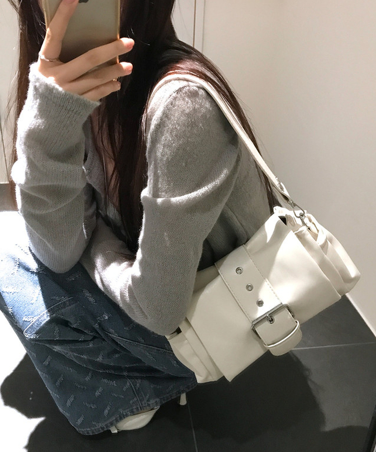 バックルクロス＆ショルダー2WAYバッグ IVORY
