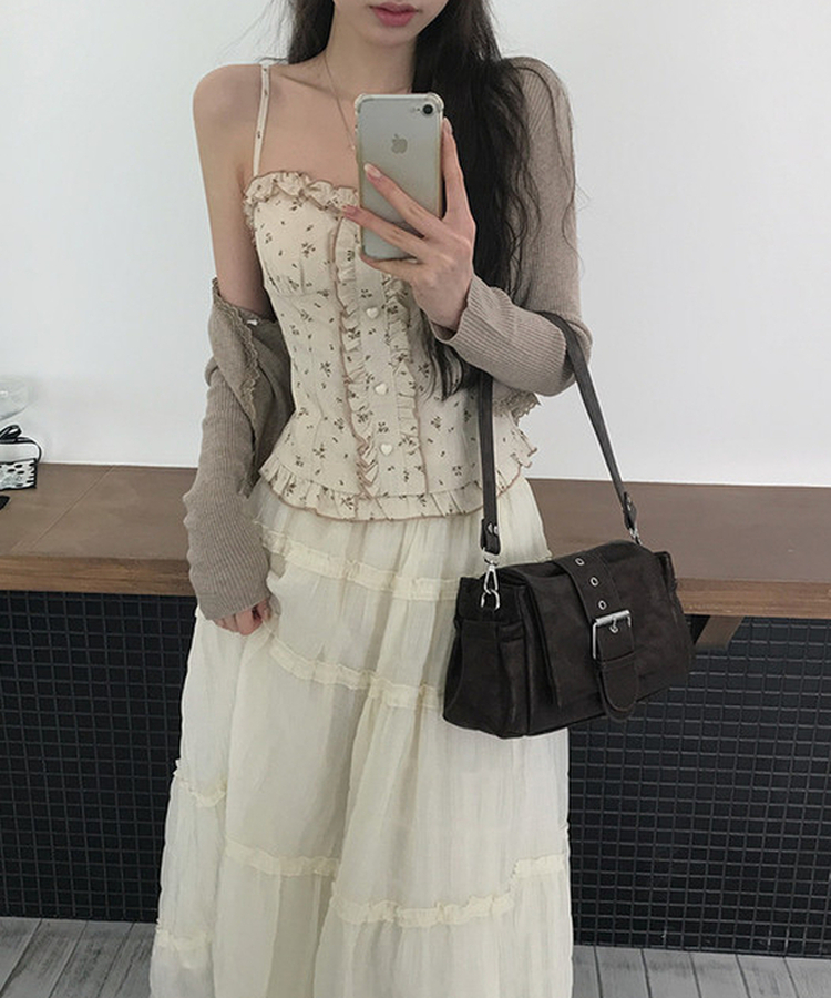 バックルクロス＆ショルダー2WAYバッグ BROWN
