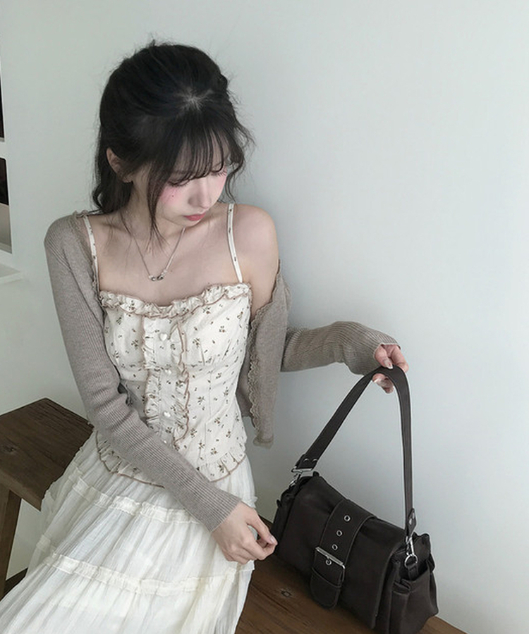 バックルクロス＆ショルダー2WAYバッグ BROWN