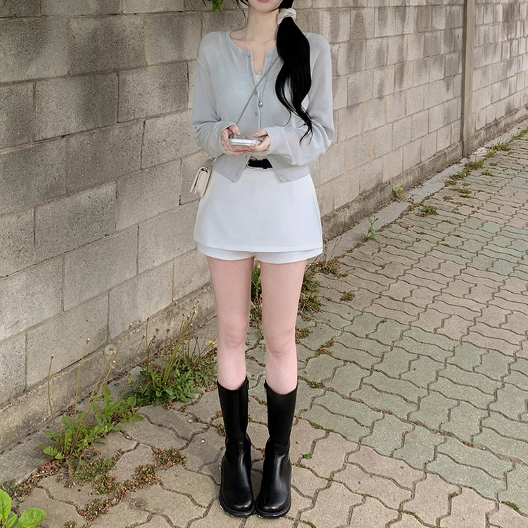 살탐방지 뽀용색감 여리여리 라운드 카사리 여름가디건 여름쿨톤 민트 소라 기본가디건 라이트민트