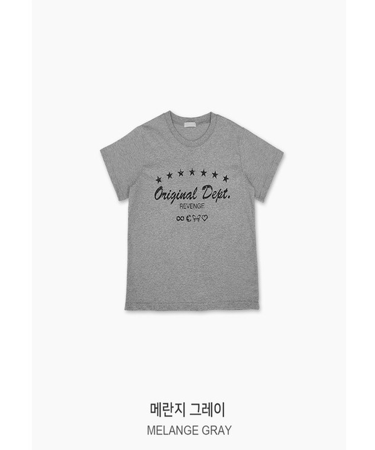 ビンテージレタリングプリント半袖Tシャツ