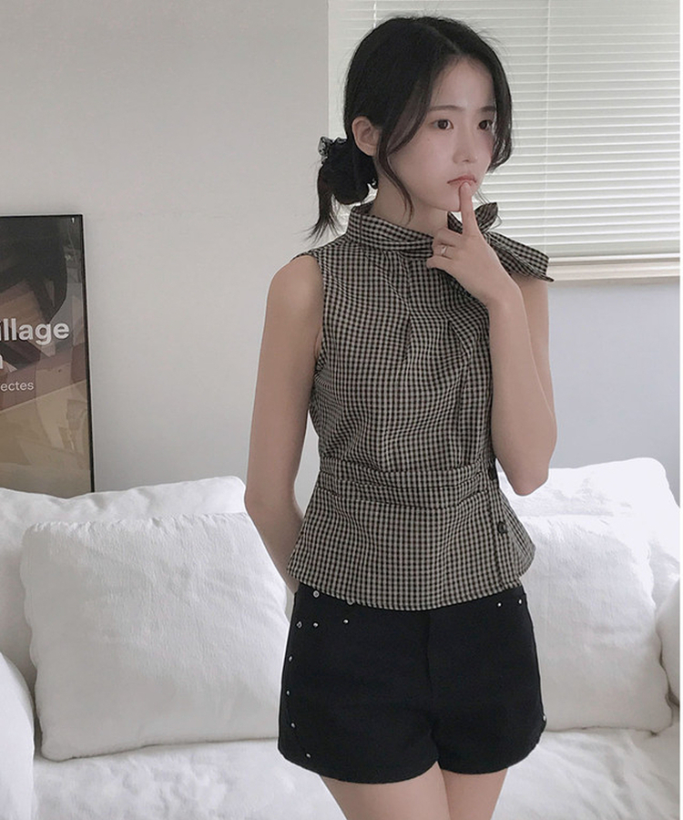 MADE 그립 스터드 골반패드 스판 코튼 블랙 숏팬츠 블랙