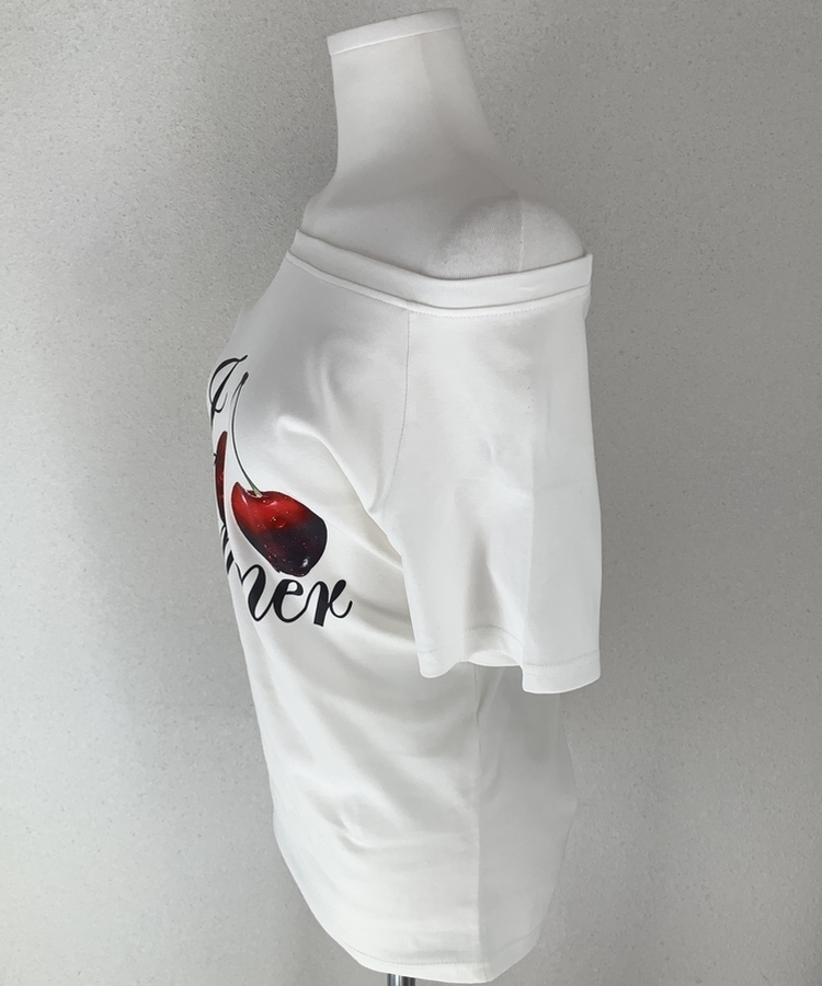 チェリーワンショルダー半袖Tシャツ