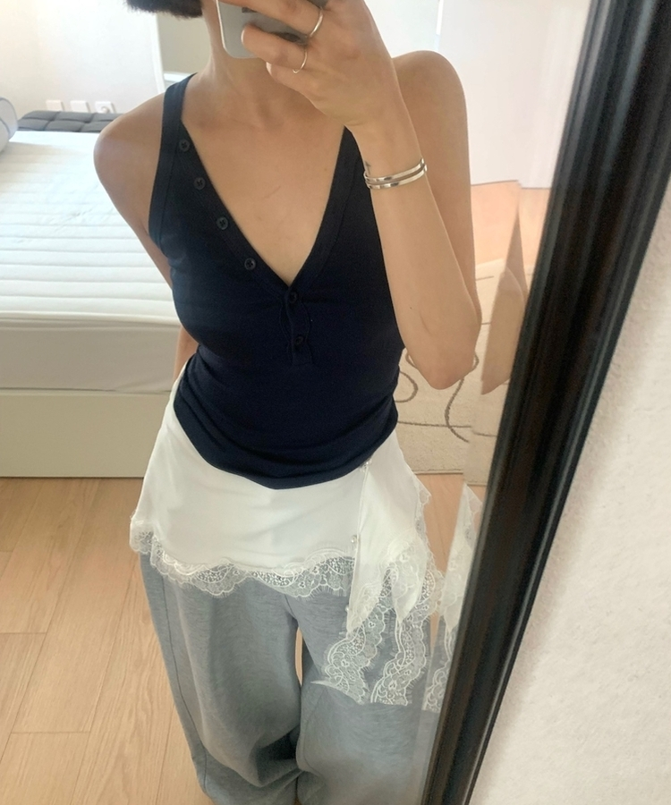 レースアンバランスレイヤードベルト WHITE
