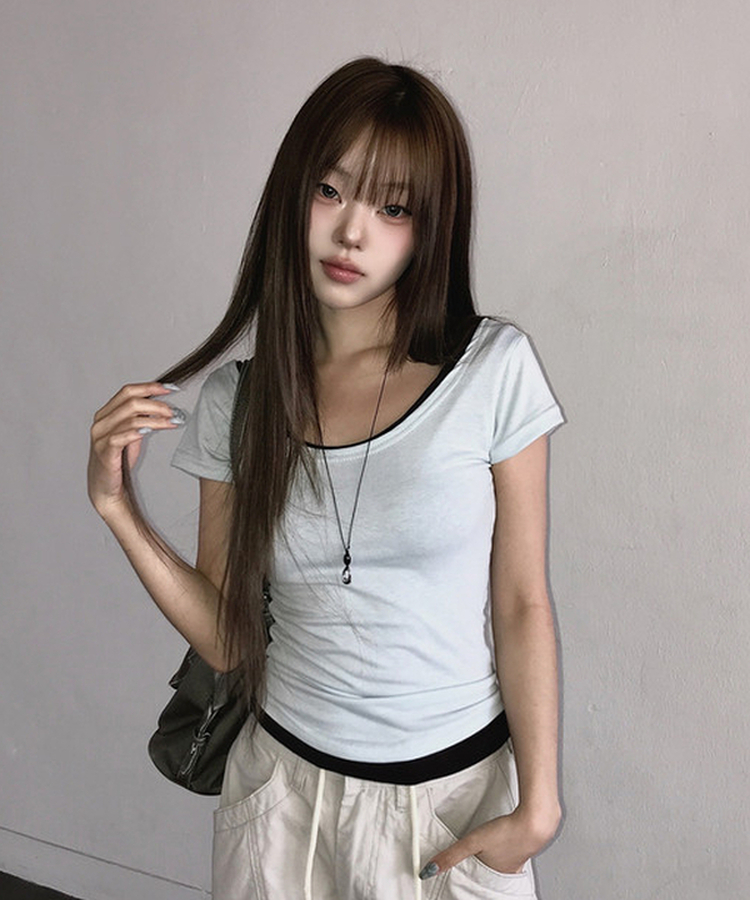 シルバードロップロングネックレス BLACK
