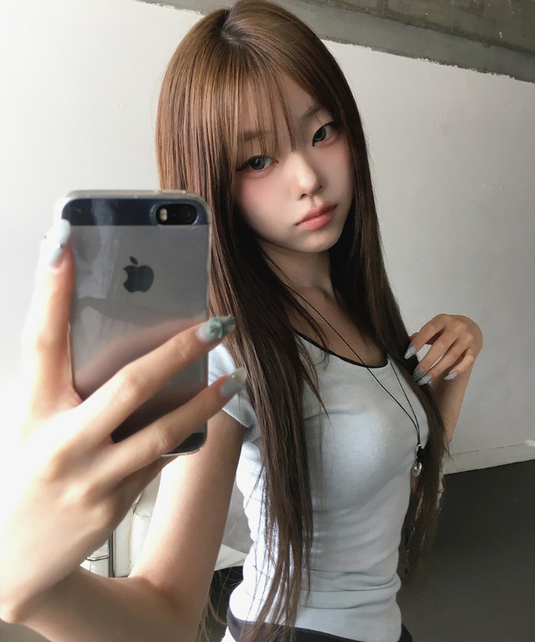 シルバードロップロングネックレス BLACK