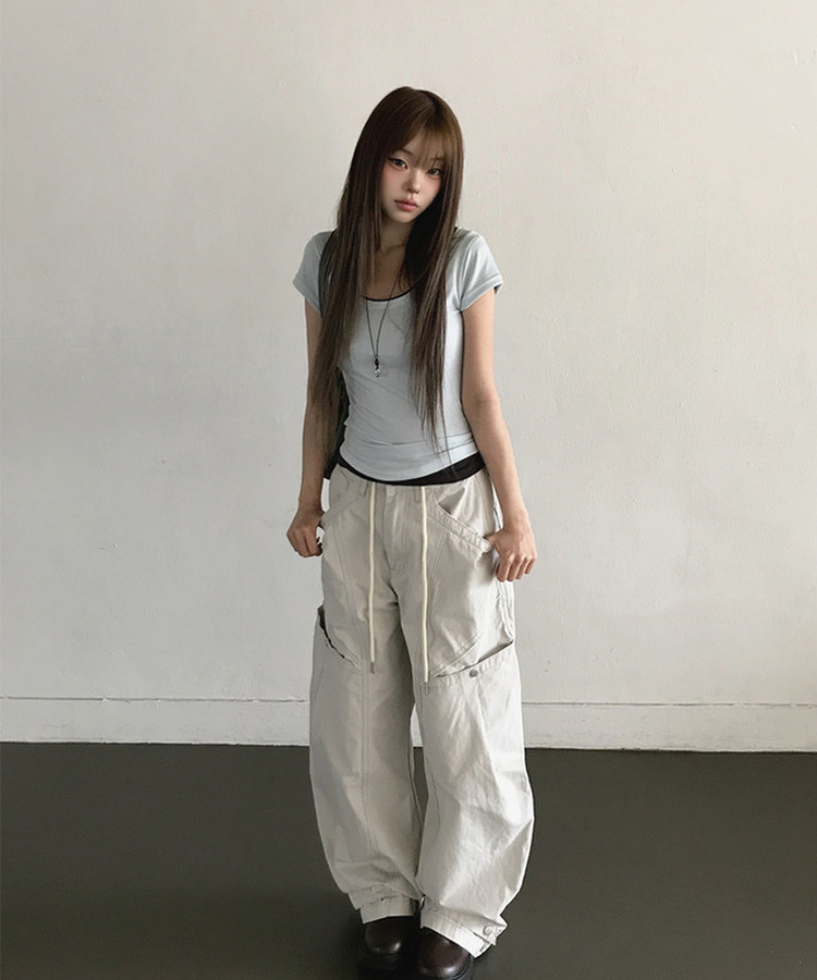 シルバードロップロングネックレス BLACK