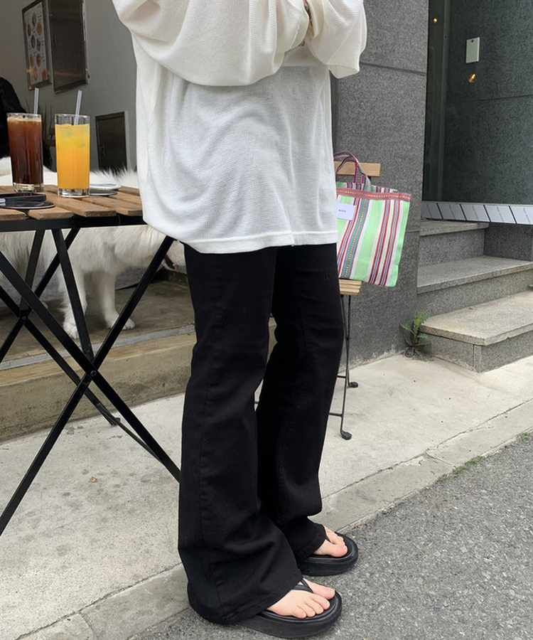 ワッフルオーバーT シャツ CREAM