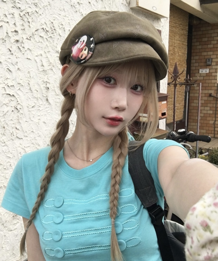 큐빅 스타 캐스켓 모자 카키베이지