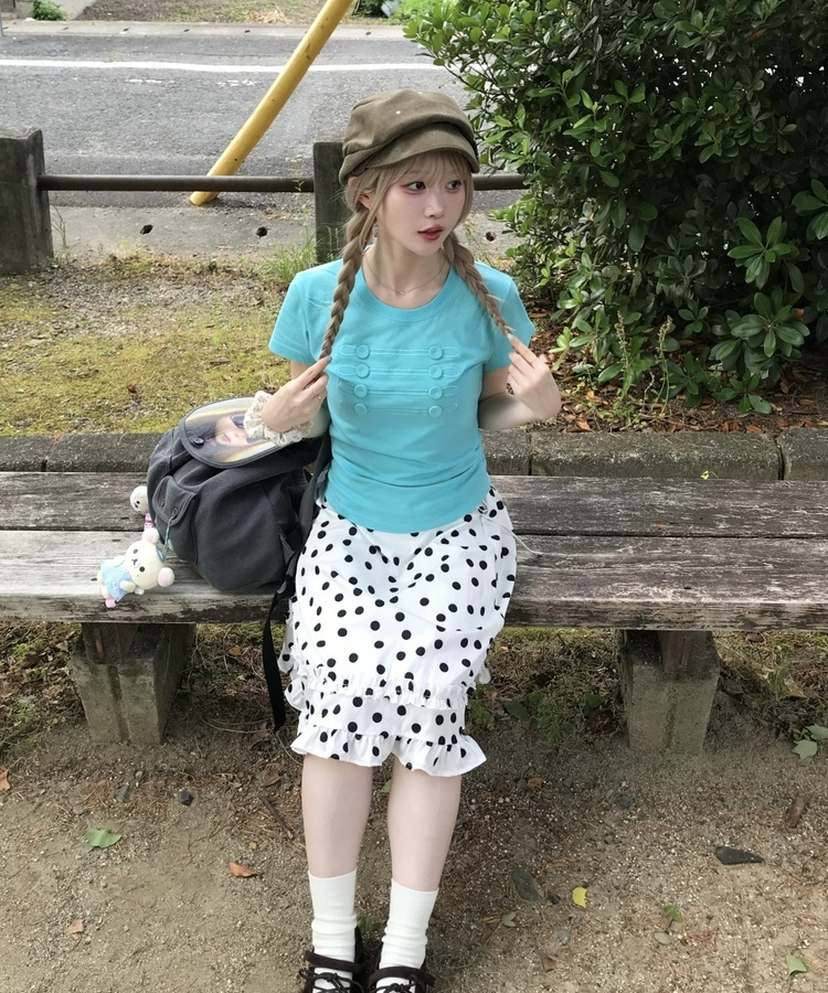 나폴레옹 슬림 반팔 티셔츠 민트