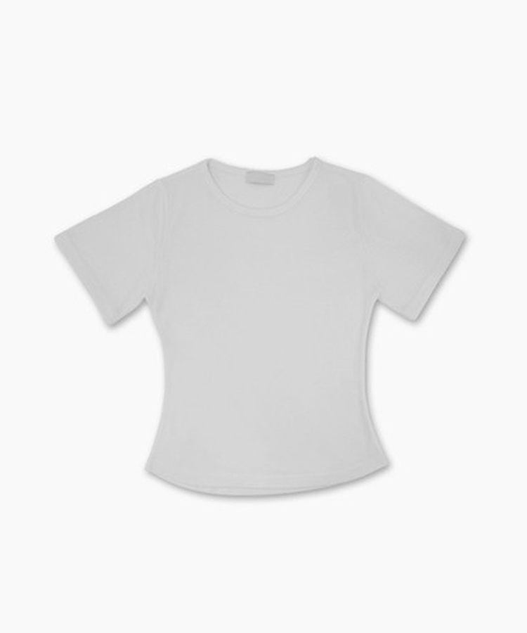 ラウンドスリムクロップ半袖Tシャツ(7color)