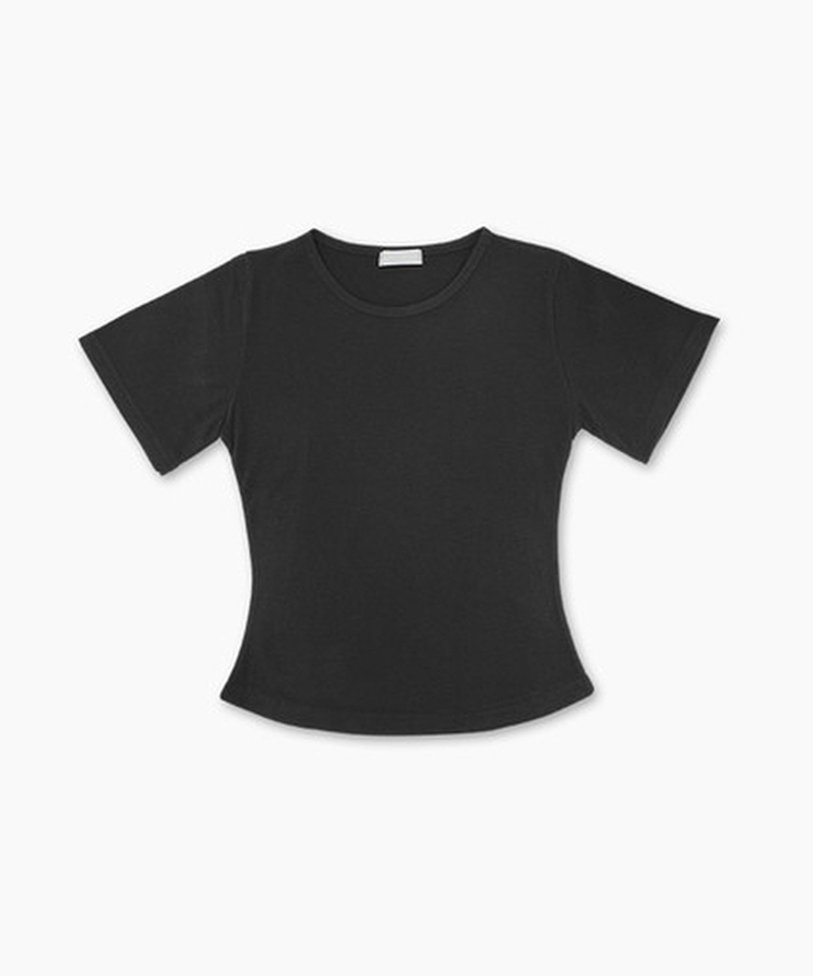 ラウンドスリムクロップ半袖Tシャツ(7color)