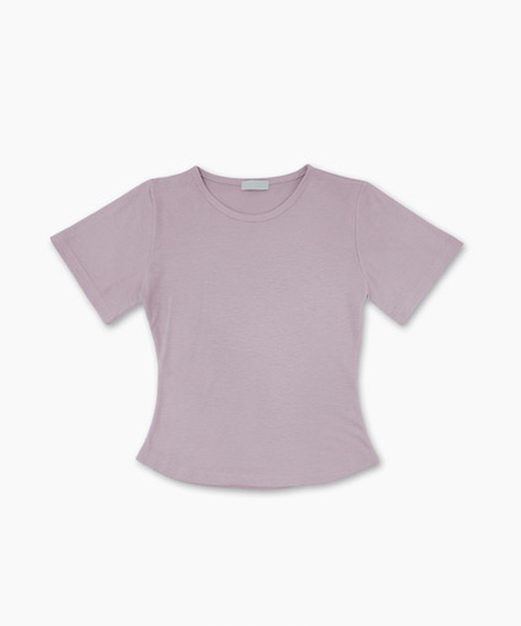 ラウンドスリムクロップ半袖Tシャツ(7color)