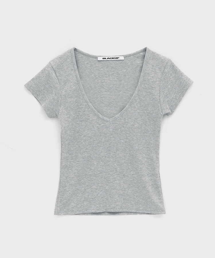 ディープVネック半袖Tシャツ(5color)