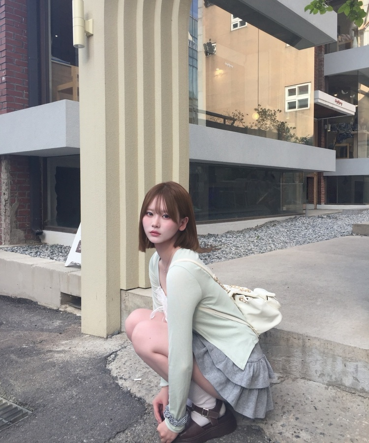 퀼팅 미니 백팩 아이보리