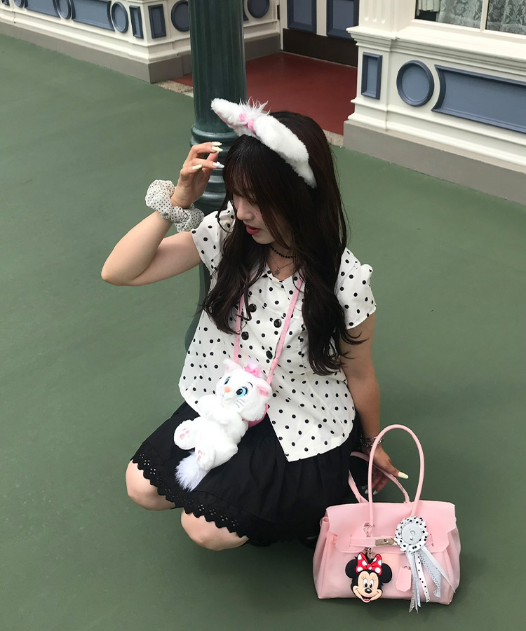 숄더 젤리백 핑크