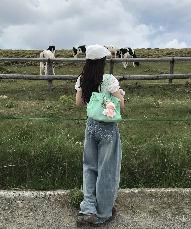 숄더 젤리백 민트