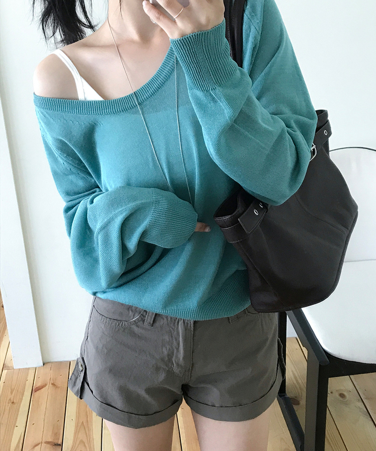 ロールアップショートパンツ KHAKI BROWN