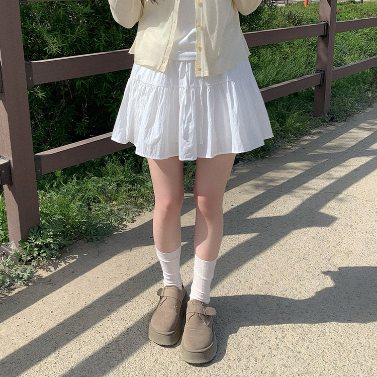 ティアードレイヤースカートパンツ IVORY