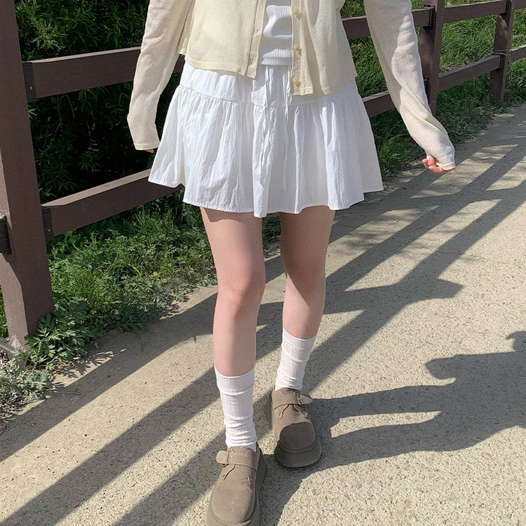 ティアードレイヤースカートパンツ IVORY