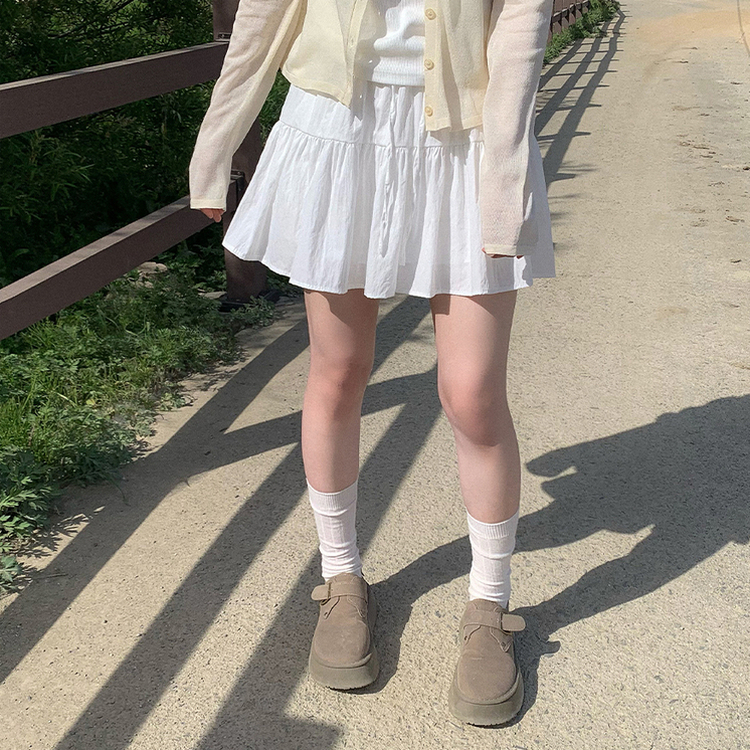 ティアードレイヤースカートパンツ IVORY