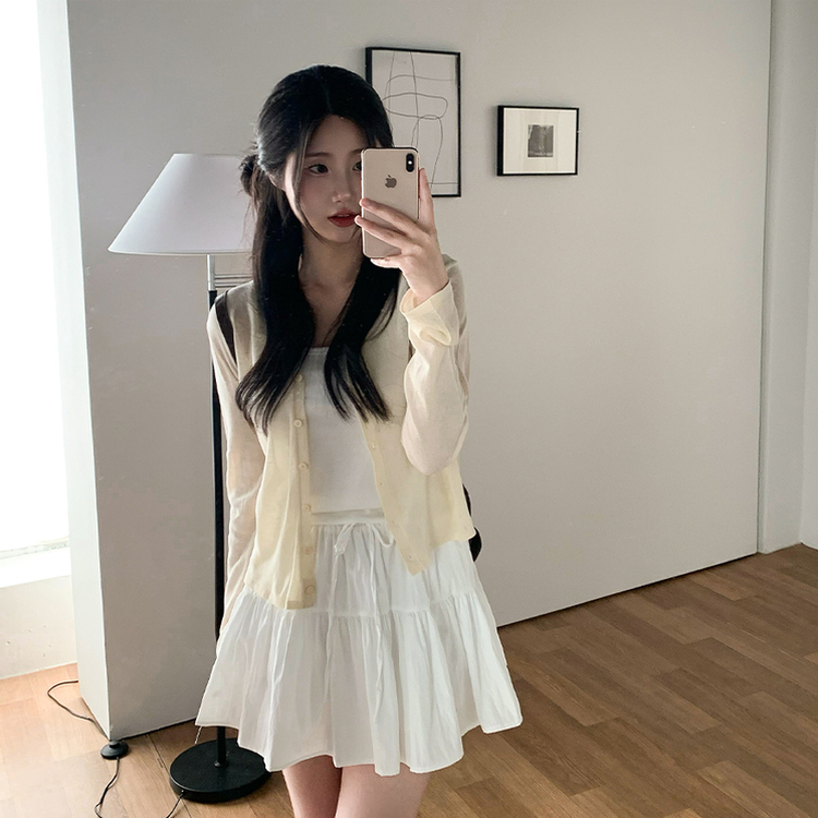 ティアードレイヤースカートパンツ IVORY