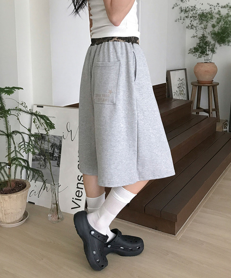 ミリタリーナンバープリントバミューダパンツ｜ショートパンツ｜韓国