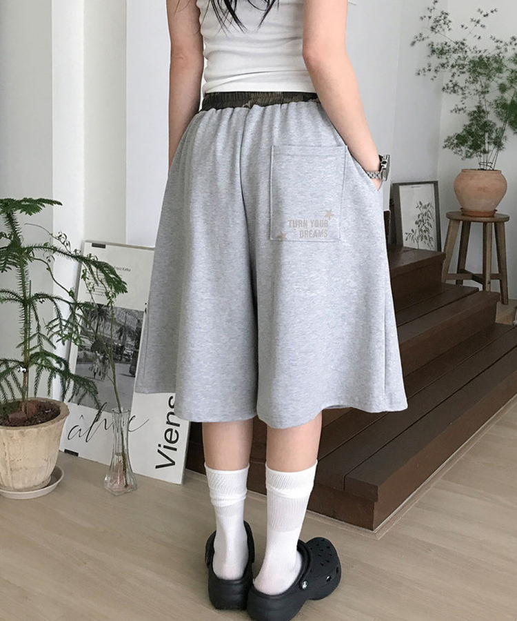 ミリタリーナンバープリントバミューダパンツ｜ショートパンツ｜韓国