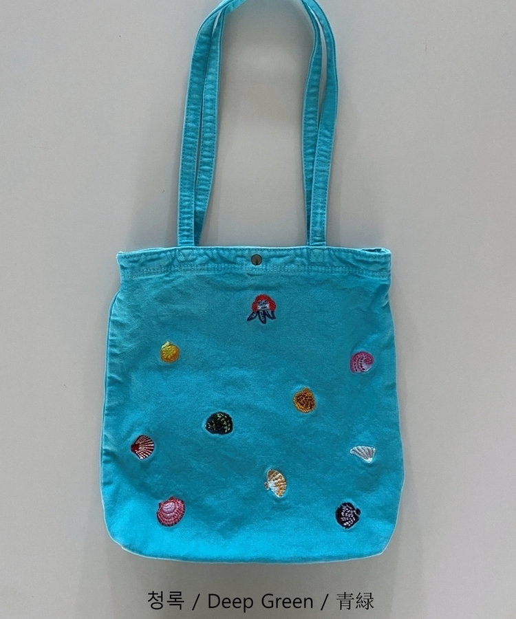 刺繍キャンバスショルダーバッグ(7color)